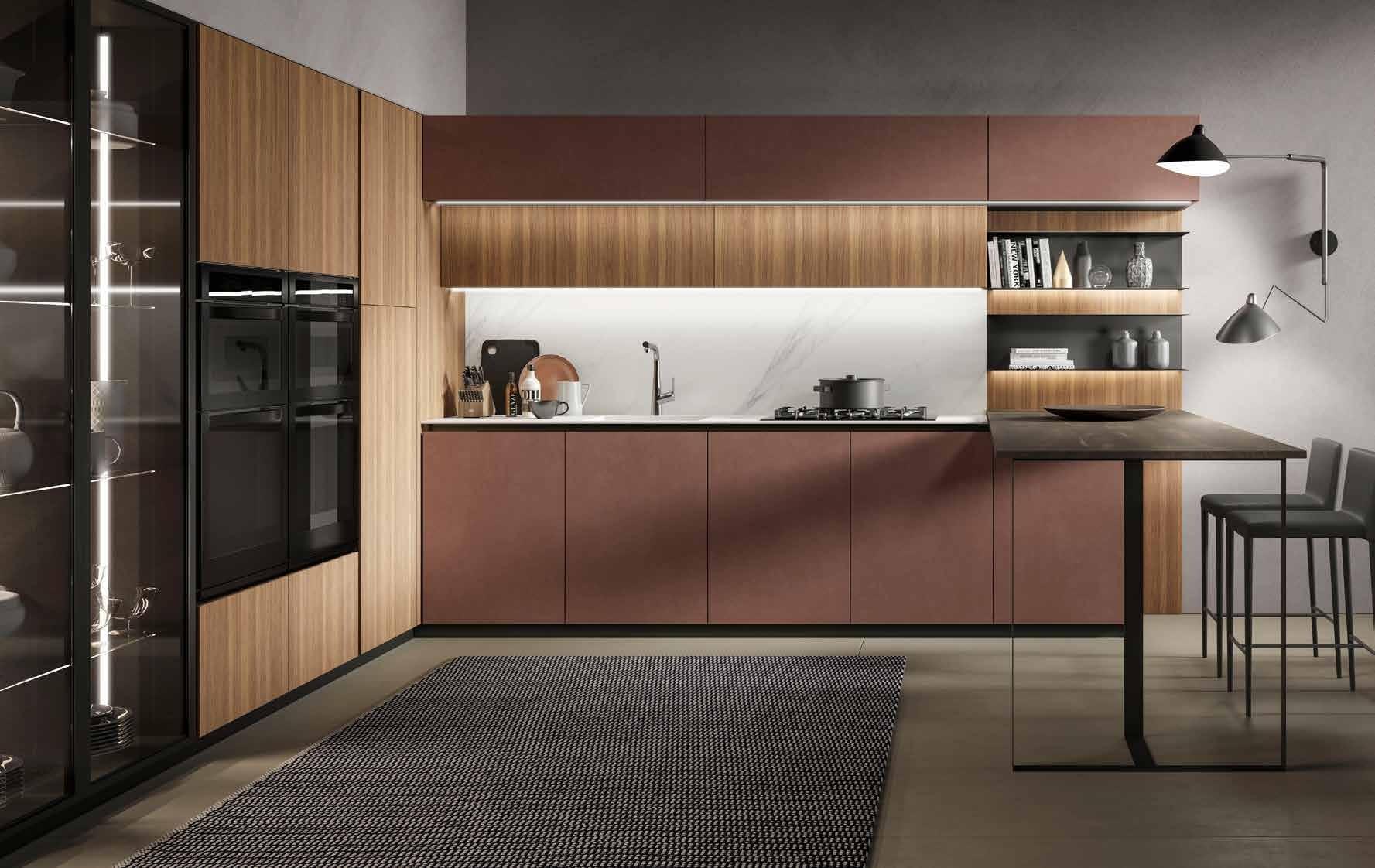 Cuisine Punto, système modulaire et surfaces ultra-mates